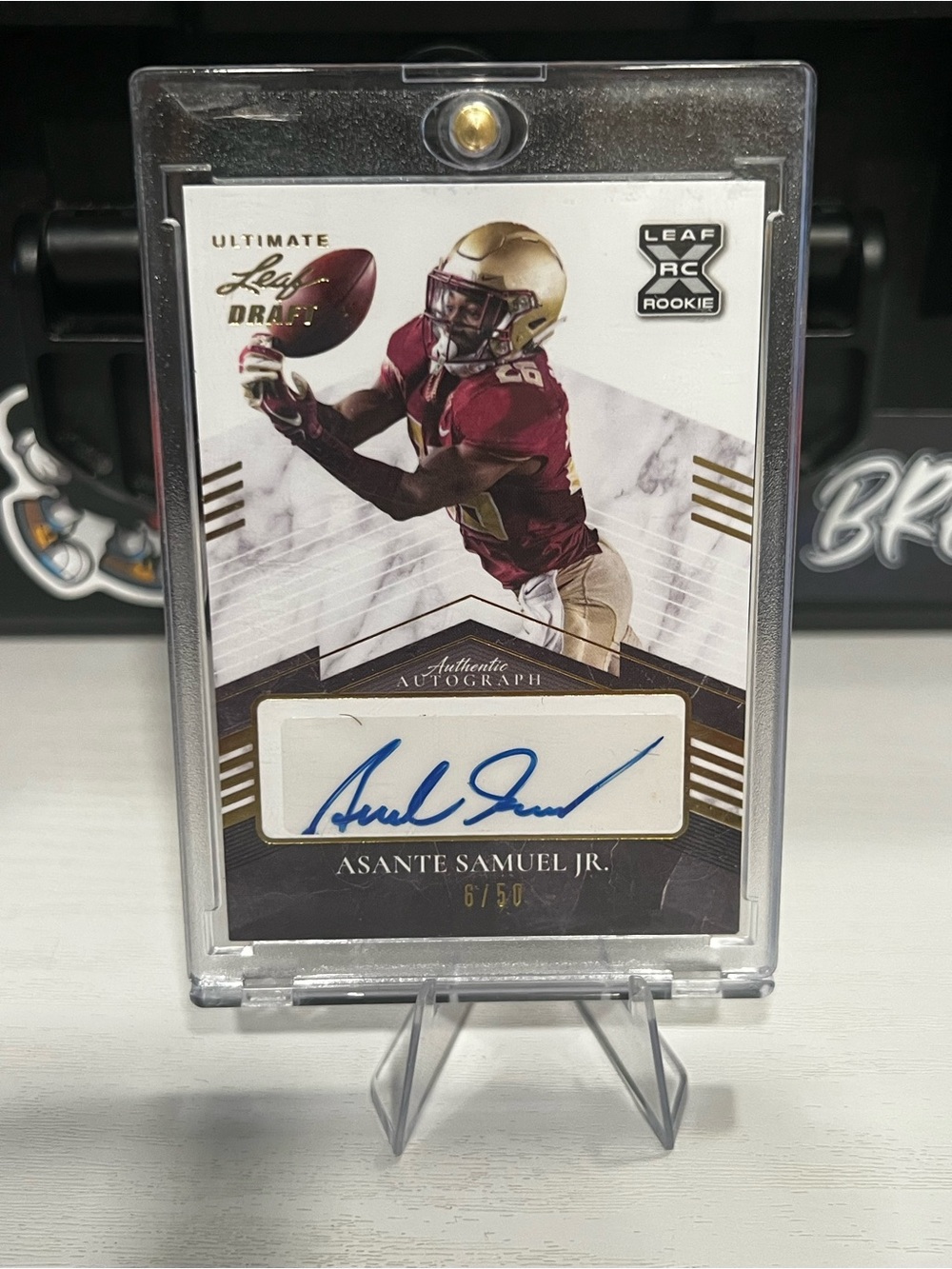 Asante Samuel Jr /50 rookie auto card
